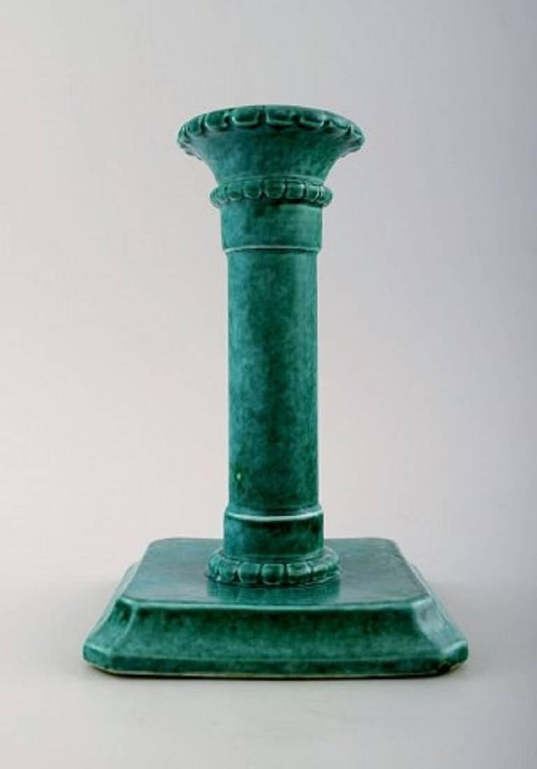 Josef Ekberg, Gustavsberg Art Deco candlesticks.
Measures: 16 cm. x 11 cm.
Stamped unclear.
In perfect condition