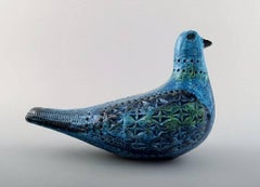 Bitossi, Rimini-Blue Pigeon in Ceramics, Designed by Aldo Londi, 1960s