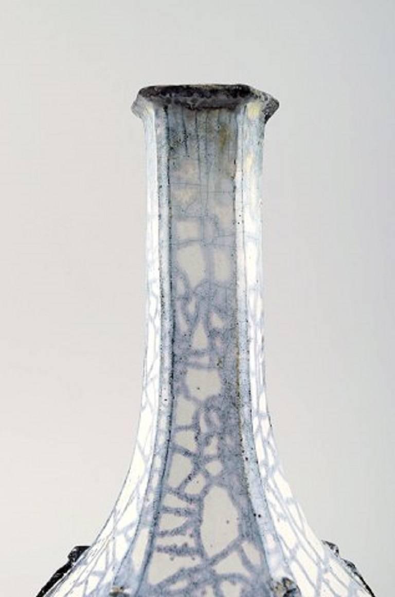 Art Deco Kähler, Denmark, Large Glazed Vase 1930s, Designed by Svend Hammershøi