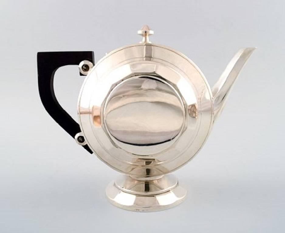 Early 20th Century Exclusive and Complete Art Deco Coffee / Tea Service by Christian Fjerdingstad