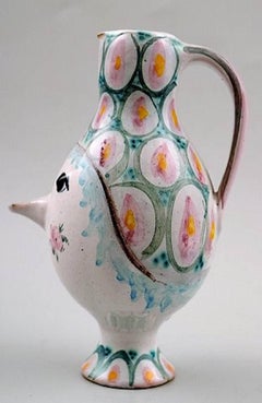 Bjørn Wiinblad, Rare and Early Unique Pitcher in the Form of a Woman, 1951