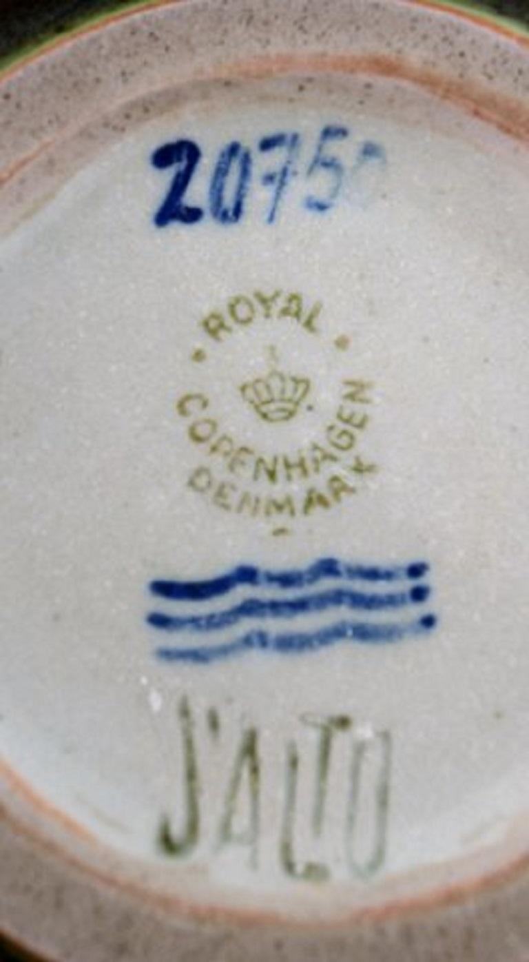 Axel Salto for Royal Copenhagen, Stoneware Bowl, Modeled in Organic Form 4