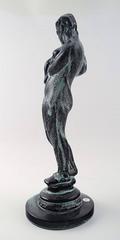 Earthenware Figure, Woman with Child, Kai Nielsen, Signed HAK, Denmark