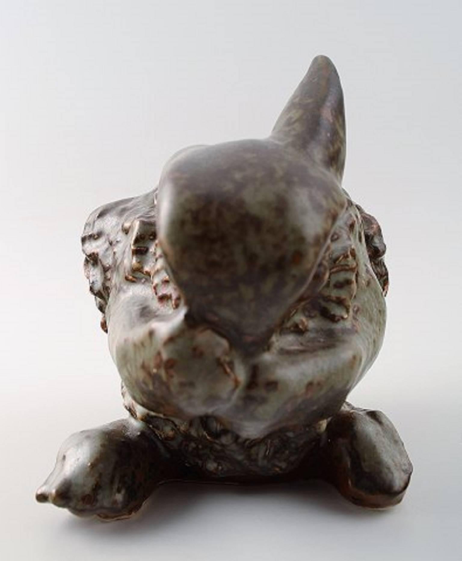 Saxbo rabbit in stoneware by Hugo Liisberg.
Perfect condition.
Measures: 12.5 x 15cm.
Hallmarked.