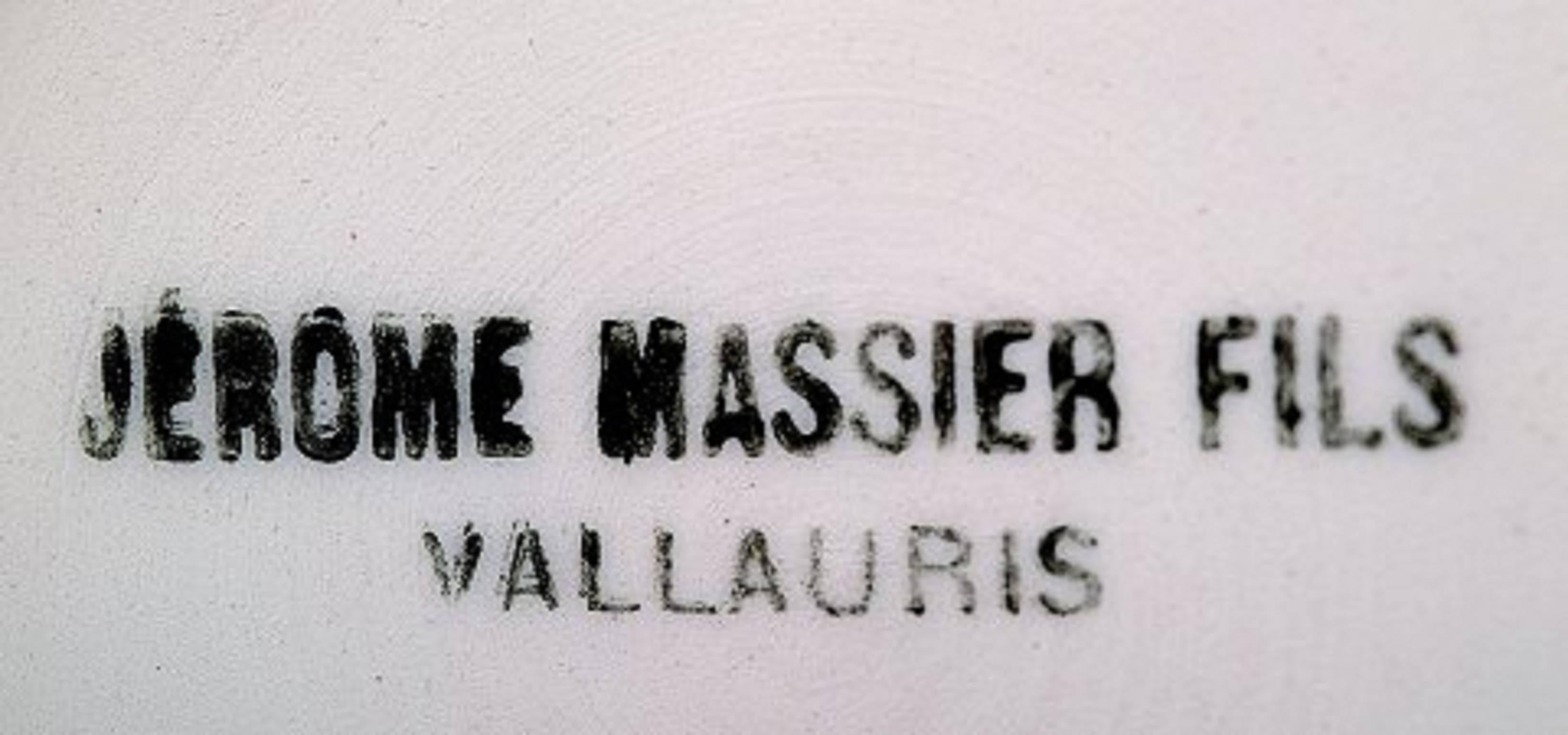Art Nouveau Jerome Massier Vallauris, French Vase in Ceramics