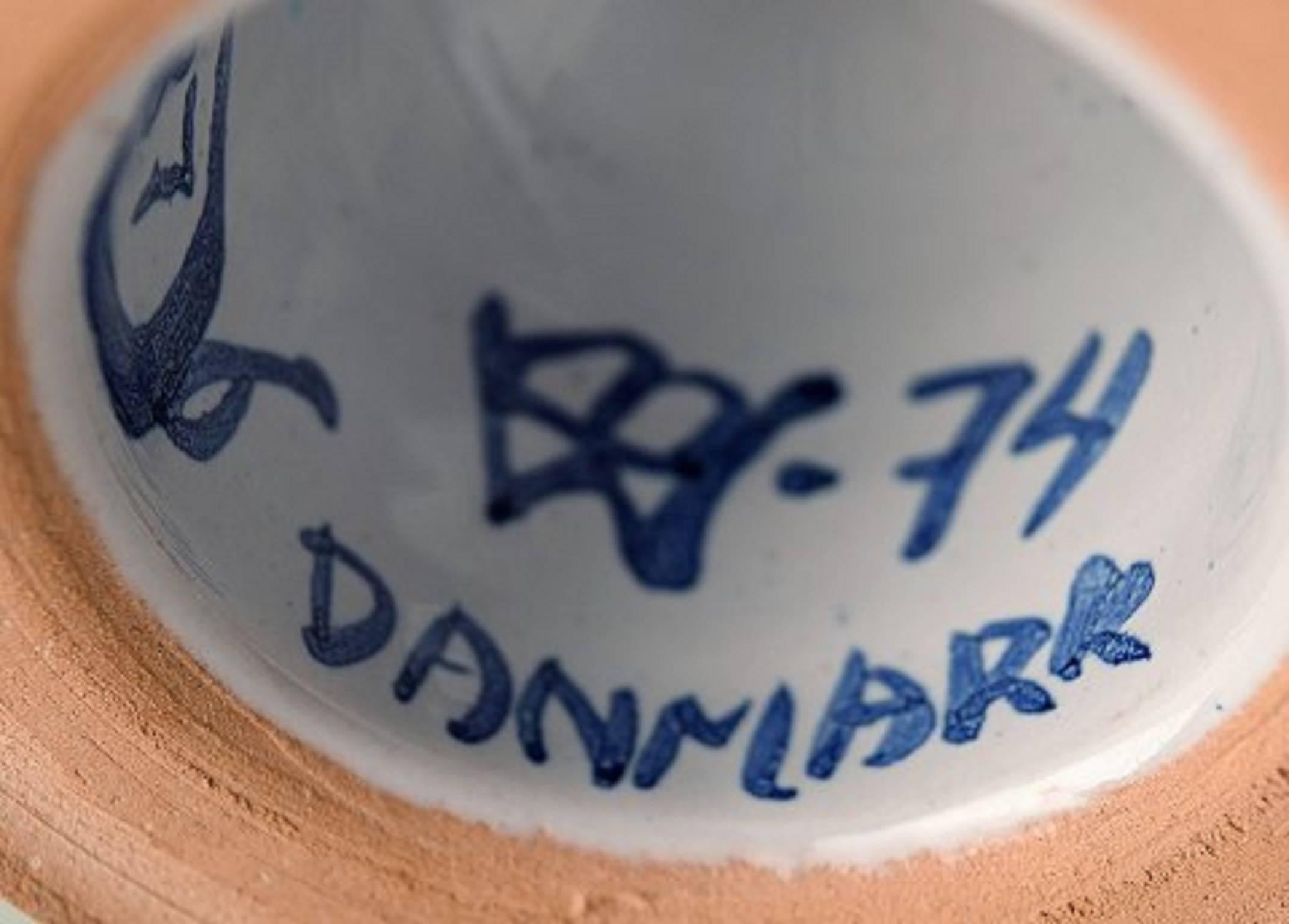 Rare Bjorn Wiinblad One-of-a-Kind Ceramic Candlestick In Excellent Condition In Copenhagen, DK