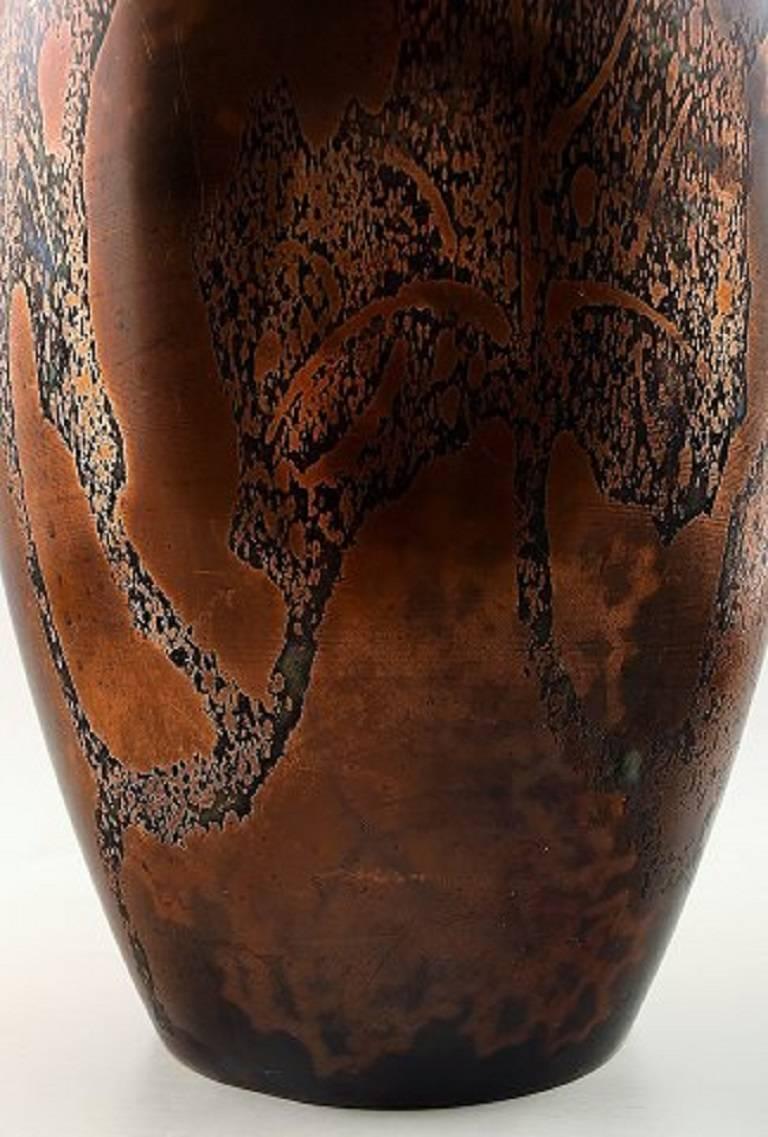 Large Art Deco Bronze Vase, WMF 'WüRttembergische Metallwarenfabrik' In Excellent Condition In Copenhagen, DK