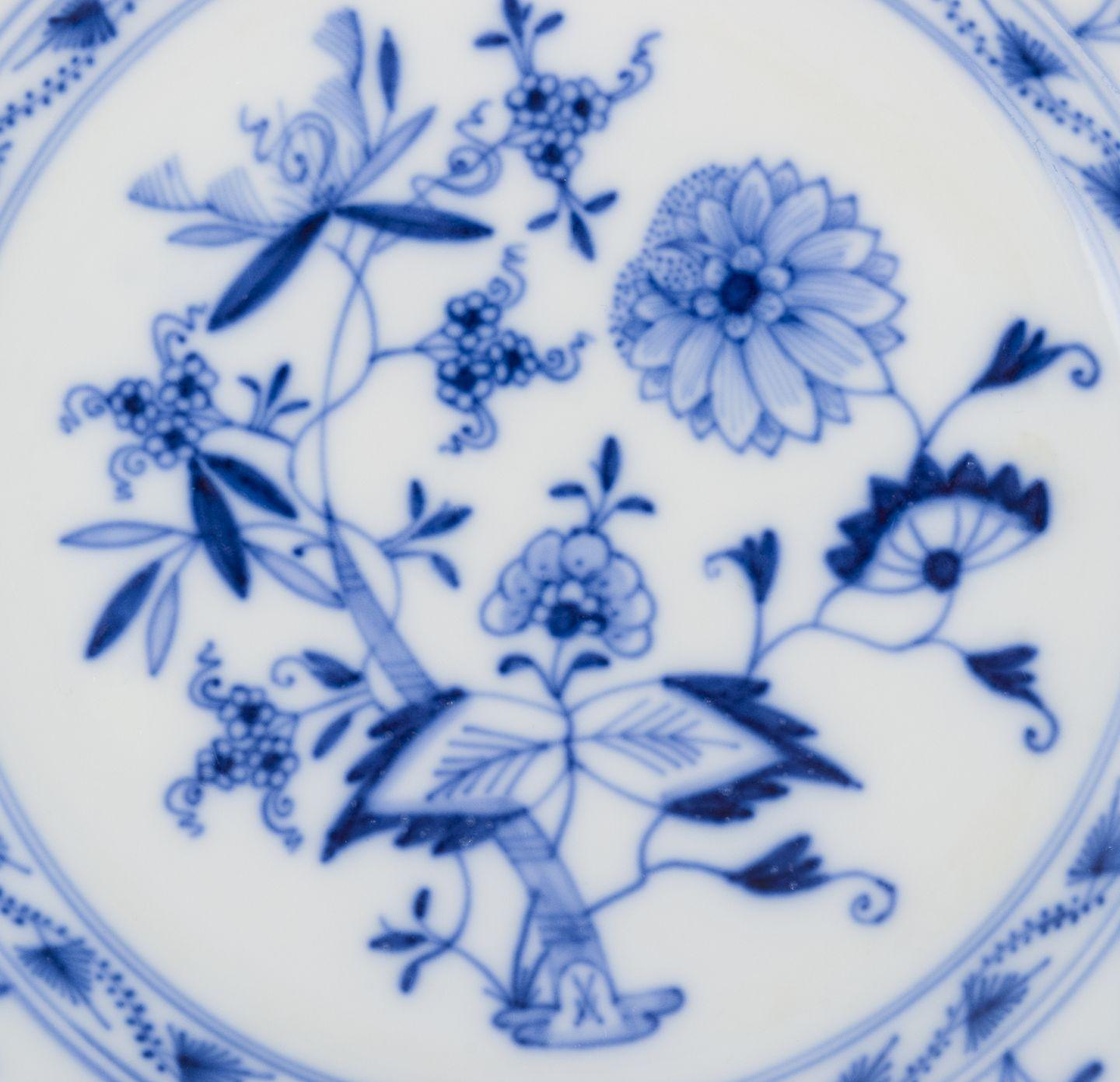 Glazed Meissen, Germany. Set of four 