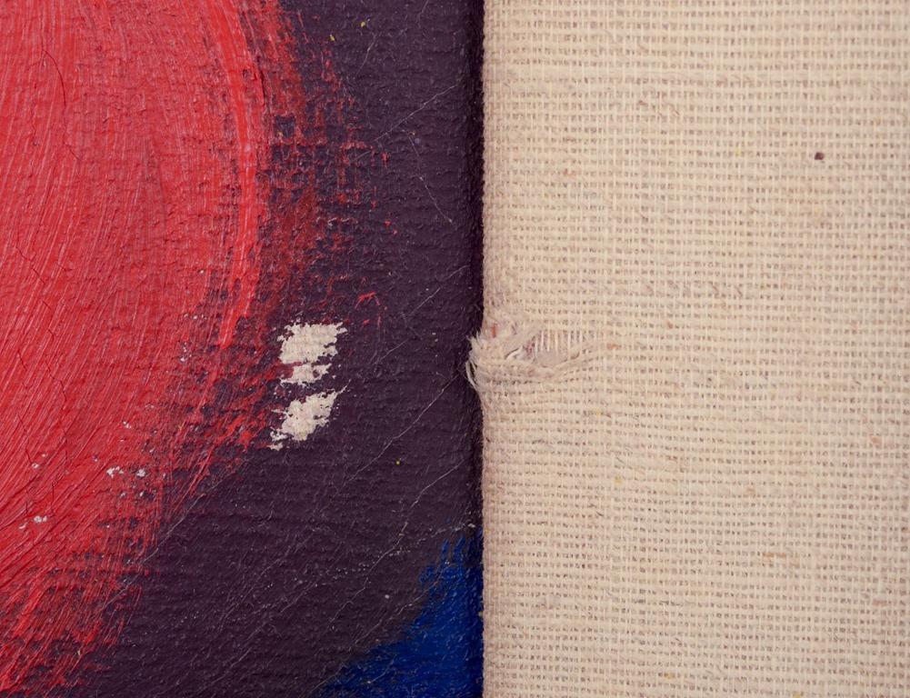 Unbekannter skandinavischer Maler. Öl auf Leinwand. Abstrakte Zusammensetzung. im Angebot 1