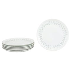 Friedl Holzer-Kjellberg for Arabia. Set of six salad/dessert plates in porcelain