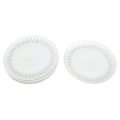 Friedl Holzer-Kjellberg for Arabia. Set of six salad/dessert plates in porcelain
