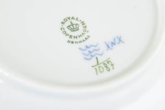 Royal Copenhagen, Blue Fluted Full Lace. Set of four porcelain plates.