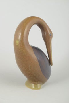 Knud Basse, Bornholm, Dänemark. Vogelfigur aus Steingut, 1960er Jahre
