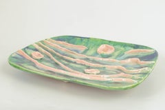 Leszek Dutka, listed Polish artist. Wall-mounted ceramic relief. Dated 1972