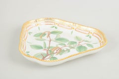 Royal Copenhagen. Flora Danica triangular dish in porcelain, 1963.