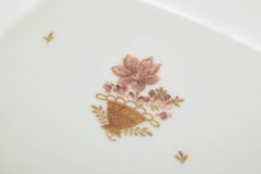 Royal Copenhagen Golden Basket. Octagonal porcelain cake dish. Dated 1968