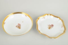 Royal Copenhagen Golden Basket. Two porcelain bowls, 1960s