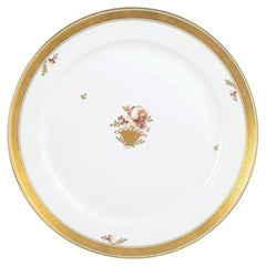 Royal Copenhagen Golden Basket. Large Serving Platter in porcelain.