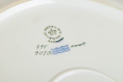 Royal Copenhagen Golden Basket. Large Oval Serving Platter in Porcelain.