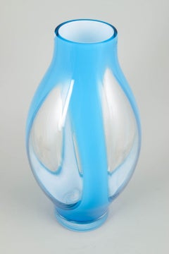 Books Glas, Kosta, Sweden. Monumental art glass vase. Late 20th C.