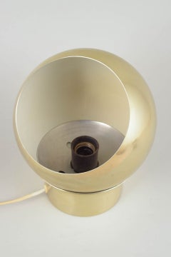Lenart Centervall for Hemi, Sweden. "Klot 3" table lamp in aluminium, 1975.