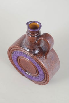 Bitossi. Wine carafe in glazed terracotta, 1960s/70s