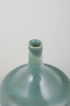 Swedish studio ceramicist. Miniature stoneware vase, 1970s