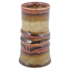 Olle Andersson for Rörstrand. Stoneware vase with multicoloured glaze, 1960/70s
