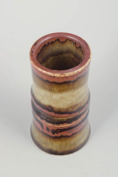 Olle Andersson for Rörstrand. Stoneware vase with multicoloured glaze, 1960/70s
