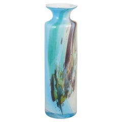 Per Lütken per Holmegaard. Vaso in vetro artistico della serie "Cascade". Anni '70