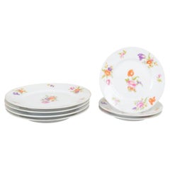 Rosenthal. Set of seven porcelain plates in Else pattern. 1930s