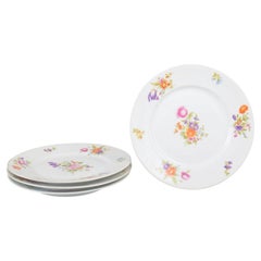Rosenthal. Set of four porcelain dinner plates in Else pattern. 1930s