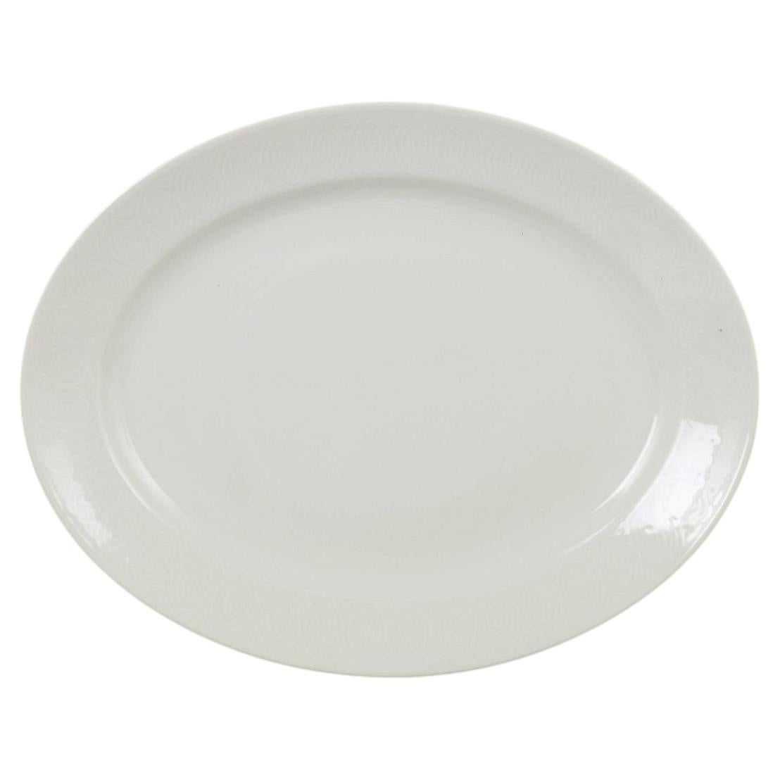 Axel Salto for Royal Copenhagen. Oval serving platter in porcelain. 1970s