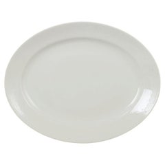 Axel Salto for Royal Copenhagen. Oval serving platter in porcelain. 1970s