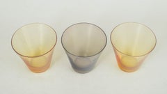 Kaj Franck for Nuutajärvi Notsjö. Three small “Kimara” glasses. Mid-20th C.