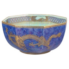 Daisy Makeig-Jones for Wedgwood. Fairyland Lustre bowl with dragon, 1930s.