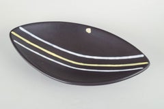 Hjördis Oldfors for Upsala-Ekeby. Ceramic “Trio” bowl with graphic lines, 1960s