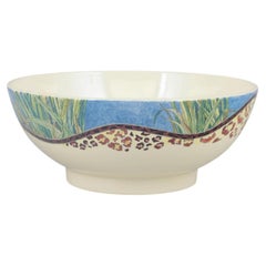 Gien, France. “Savane”, serving bowl in faience, 1980s.