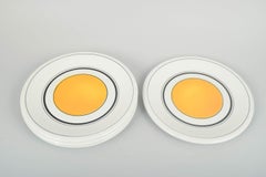 Richard Ginori. Four porcelain dinner plates with Mondovì decoration, 1960s.