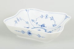 Royal Copenhagen, Blue Fluted Plain. Square porcelain serving bowl, 1980s