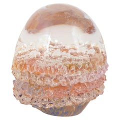 Göran Wärff for Kosta Boda. Organically shaped art glass paperweight. 1980s