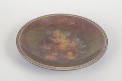 Just Andersen, Dinamarca. Plato de bronce de estilo Art Déco. Años 40