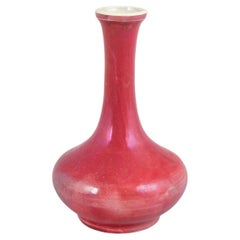 Kähler, Denmark. Slim-necked stoneware vase with rare deep red glaze, 1910s/20s.