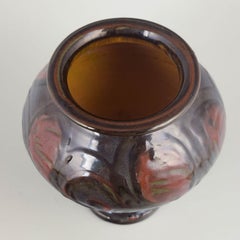 Kähler, Danimarca. Vaso in gres realizzato con la tecnica del “corno di mucca”, anni ’30