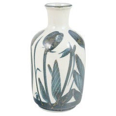 Carl-Harry Stålhane, Designhuset. Stoneware vase with floral decoration, 1970s