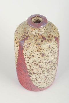 Rolf Palm. Large stoneware vase with textured surface, 1960/70s