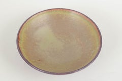 European Studio Potter. Stoneware bowl with green and brown glaze. 1960/70s