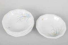 Tapio Wirkkala for Rosenthal Studio-Linie. Six "Dragonfly" deep plates. 1970s.