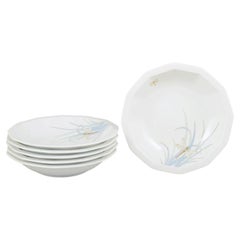 Tapio Wirkkala for Rosenthal Studio-Linie. Six "Dragonfly" deep plates. 1970s.