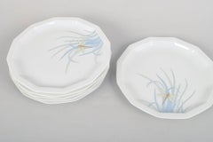 Tapio Wirkkala for Rosenthal Studio-Linie. Six "Dragonfly" salad plates, 1970s.